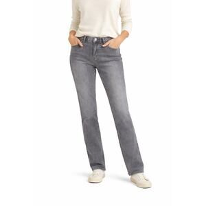 LRL Lauren Jeans Co Gray Classic Straight Stretch Jeans Size 6